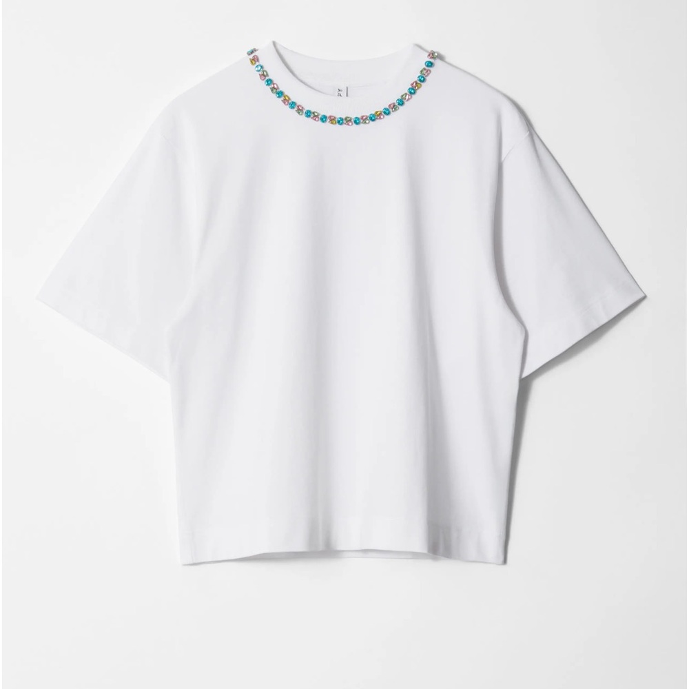 & Other Stories oversized tshirt with gems.